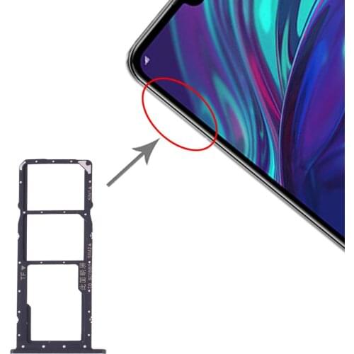 IPartsBuy SIM Card Tray + SIM Card Tray + Micro SD Card Tray for Huawei Y7 (2019) / Y7 Pro (2019) / Y7 Prime (2019)