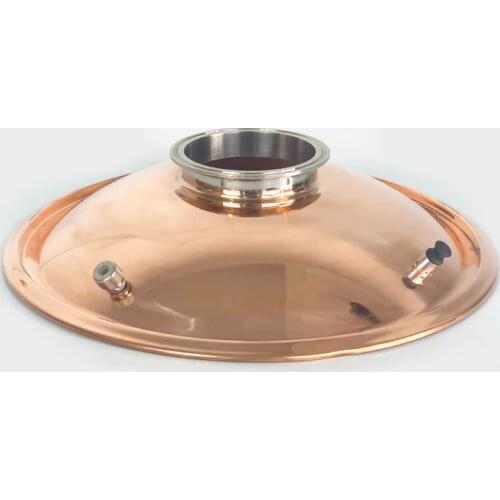 4" Copper Bell Lid for tank 350mm diameter . Moonshine still. Distillers