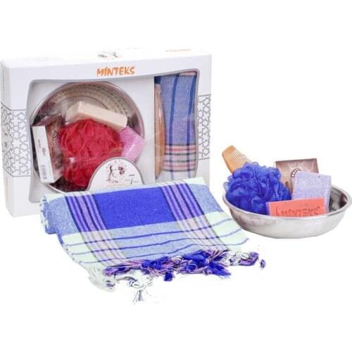 7 Piece Bath Set 1 Water cap 1 Loincloth 1 Bath Sac 1 Soap 1 Pumice stone 1 Comb 1 Bath Fiber