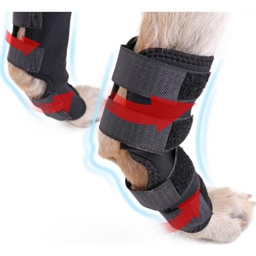 New Pet Knee Pads Dog Support Brace for Hind Leg Hock Joint Wrap ACL/CCL Breathable Injury Recover Legs Dog Protector Support