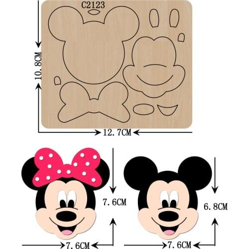 New Cartoon,Teapot,cat,Bow,Flowers, princess, santa, owl, card, bear Wooden die Scrapbooking C2123 Cutting Dies Multiple sizes