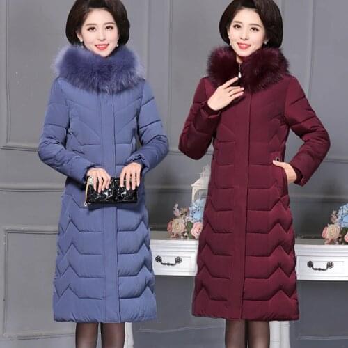 Oversize Winter Jacket For Women Long Down Cotton Coats Parka Jacket Women Warm Thick Overcoat Hooded Down Jacket Plus Size 7XL