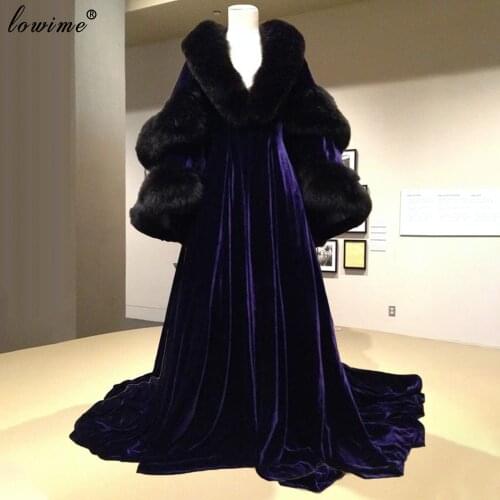 Plus Size Arabic Evening Dresses Long Formal Luxury Evening Gowns Dubai Celebrity Dresses Evening Wear Winter Film Ceremony Gown