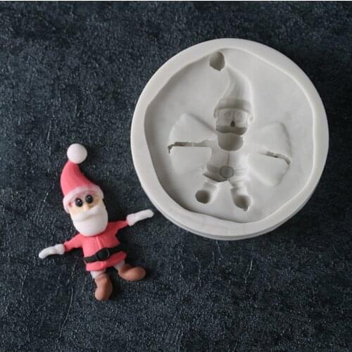 Christmas Santa Claus Silicone Mold Fondant Mould Cake Decorating Tools Chocolate, Gumpaste Mold, Sugarcraft ,Kitchen Gadgets