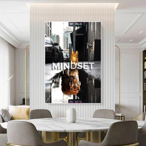 Modern Animal Art Canvas Painting Inspirational Animal Posters and Prints Wall Pictures Nordic Living Room Home Decoration