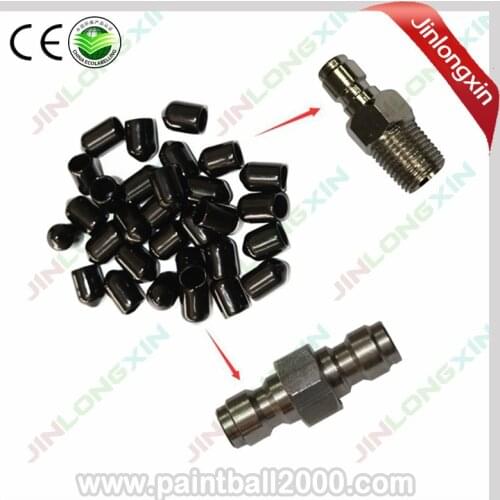 SPUNKY 50 pcs/lot Paintball Male Quick Disconnect Adaptor Male Fill Nipple Protector
