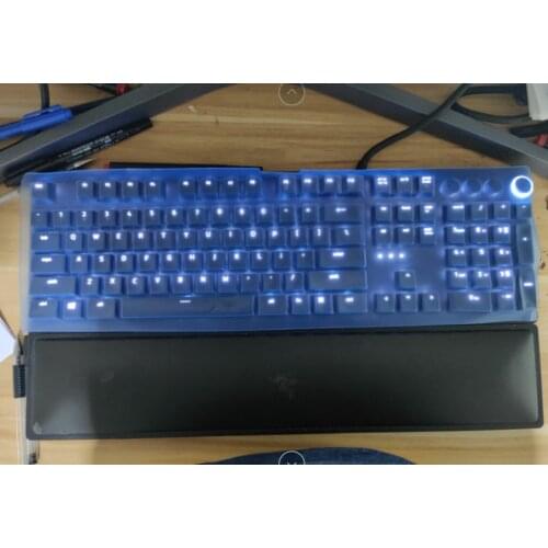 Waterproof and dustproof Transparent Keyboard Skin Cover Protector For Razer Huntsman Elite Gaming Keyboard