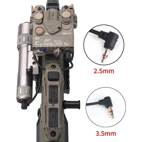 WADSN Airsoft Remote Dual Function Tape Switch Hunting M300 M600 Torch PEQ DBAL A2 Switch 2.5/3.5mm Fit Keymod Mlok Picatiny