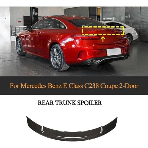Car Rear Spoiler Wing For Mercedes-Benz E Class C238 Coupe 2019 2020 Rear Trunk Spoiler Boot Lip Wing Carbon Fiber