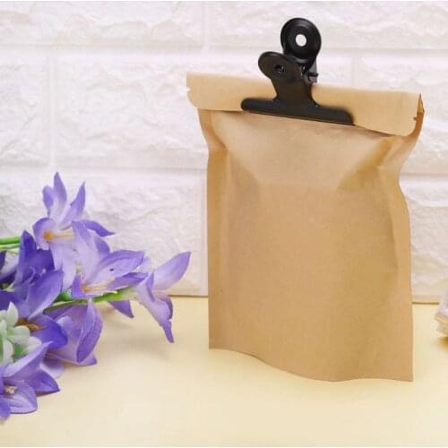 5 Pcs Bulldog Letter Clips Stainless Steel Black Metal Paper File Binder Clip Stationary Office Kitchen Food Storage Bag Clips