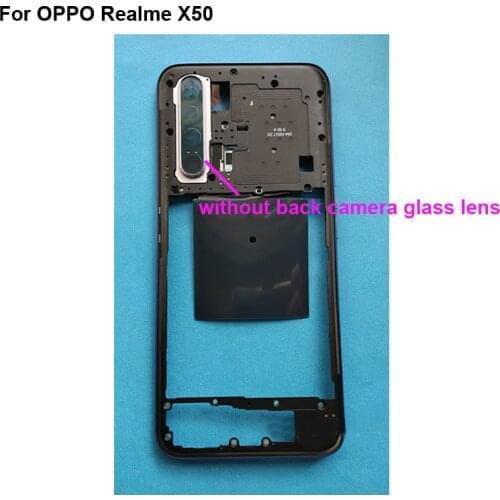 Tested LCD Holder Screen Front Frame For Oppo Realme X50 Housing Case Middle Frame For Oppo Realme X 50 Spare Parts RealmeX50