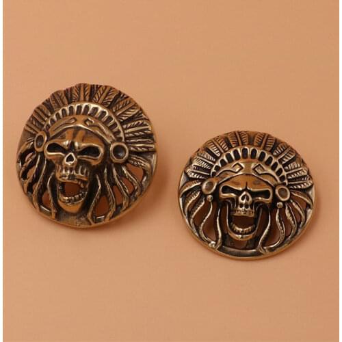 1piece Brass/Cupronickel Gothic Conchos Screwback Rivet Studs Leather Craft Bag Wallet Garment Decoration DIY Accessories