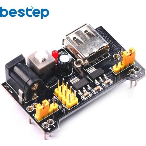 3.3V 5V MB102 Breadboard Power Supply Module Solderless Breadboard Voltage Regulator for Arduino