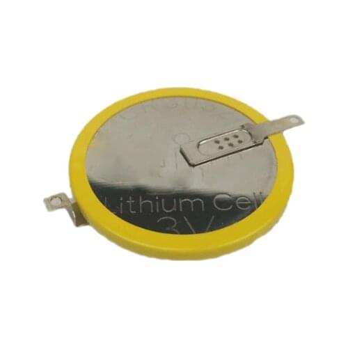 6PCS CR3032 Watches Calculators Laser Pointer Pacemaker Battery with Solder Foot DL3032 3V Lithium Button Cell Battery