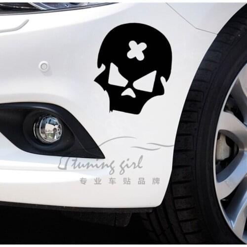 Car Stickers Skull Ghost Rider Devil Creative Decals For Tail Window Waterproof Auto Tuning Styling 18x14cm D10