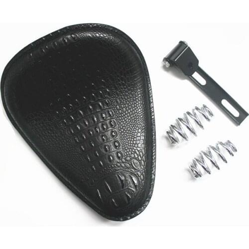 Motorcycle Solo Black Seat Springs& Bracket Mounting Kit for Sportster XL 883 1200 Bobber Chopper