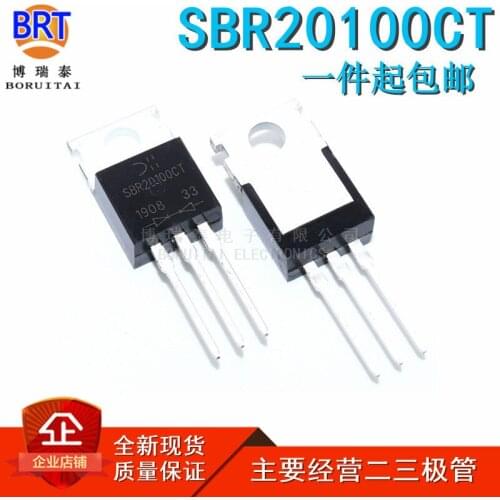 10pcs/lot SBR20100CT Schottky Diode TO220 MBR20100 Spot