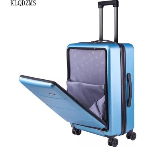 KLQDZMS 20/24inch Travel Suitcase with Laptop Bag ABS＋PC rolling luggage men women trolley bag with wheels