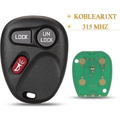 Kutery 3 Buttons Smart Remote Car Key Fob 315Mhz KOBLEAR1XT For Chevrolet Silverado Suburban S10 Tahoe Fit GMC Yukon Sierra