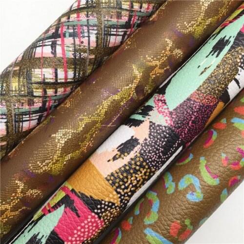 BROWN Glitter Fabric, Snake Caviar Faux Leather Fabric, Synthetic Leather Fabric Sheets For Bow A4 8"x11" Twinkling Ming XM343