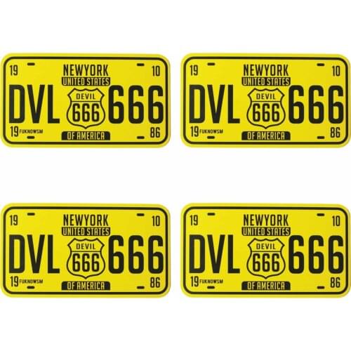 The Hottest Selling Devil 666 Auto Bumper Car Sticker Waterproof Cover Scratches Motorcycle Window Stickers KK PVC 13cm X 7.4cm