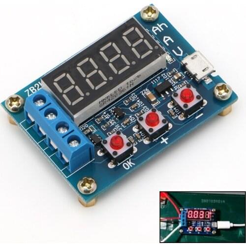 Li-ion Lithium Battery Capacity Tester Resistance Lead-acid Battery Capacity Meter Discharge Tester Analyzer YX