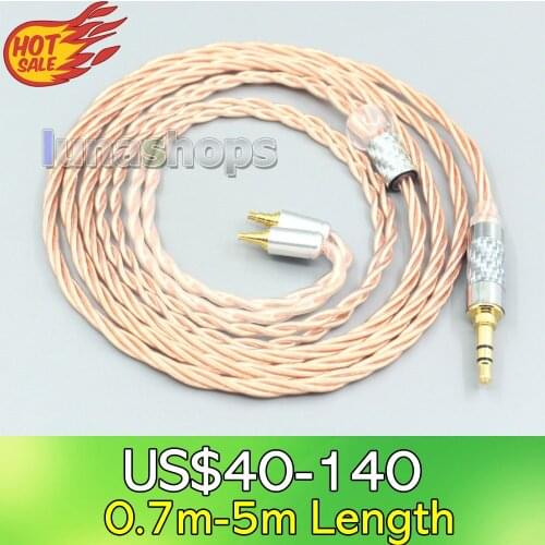 LN007167 Silver Plated OCC Shielding Coaxial Earphone Cable For Sennheiser IE40 Pro IE40pro