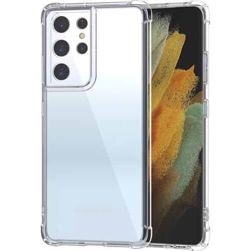 Clear Shockproof Case For Samsung Galaxy S21 Ultra Note 20 10 9 8 Pro A51 A71 A70 A50 A30 A10 S9 S21 S20 fe Plus Silicone Cover