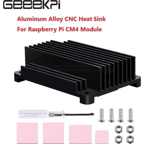 Raspberry Pi Aluminum Alloy CNC Heat Sink Passive Heat without Fan for Raspberry Pi CM4 Module