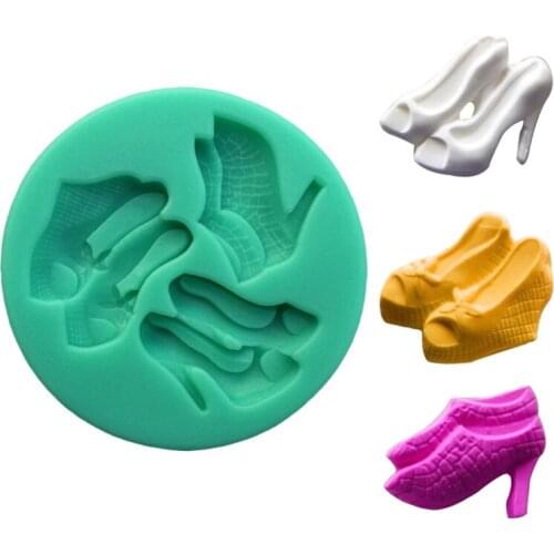 High Heels Silicone Mold Sugarcraft Cookie Cupcake Chocolate Baking Mold Fondant Cake Decorating Tools