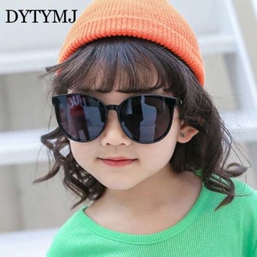 DYTYMJ Vintage Round Sunglasses Children Colorful Mirror Sun Glasses for Children Shades Anti-UV Kids Sun Glasses for Girls Boys