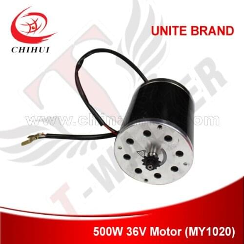 High Quality Electric Scooter Motors UNITE Brand Permanent Magnet High Speed Brushed Electirc DC Motor 500W 36V