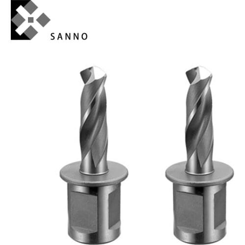 High speed steel solid rail drill bit D9.8mm - D17mm straight angle shank drills cutting deep 25mm for quenching track
