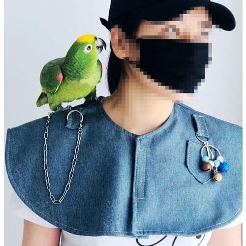 Pet Anti-scratch Shoulder Protector Hang Bird Anklet Toys Multifunctional Pet Diaper Bird Training Shawl For Parakeets Macaws