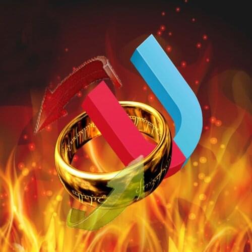 Live escape Real life escape room game prop magic ring to run away from the room; magic ring to open the door, magnetic sensor