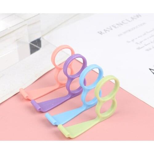 10Pcs Finger Ring Mobile Phone Mount Mobile Phone Holder Mini Folding L-shaped Plastic Gifts