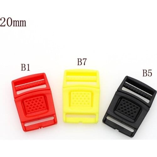 10 Pieces Spot Wholesale POM Polyoxymethylene Race Steel Adjusting Buckle 20MM Luggage Accessories Backpack Plastic Buckles