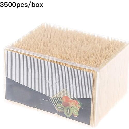 3500 Pcs / Box Disposable Natural Wood Bamboo Toothpick For Home Restaurant Hotel Products Toothpick Floss Tools