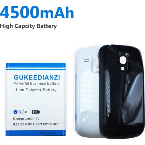 4500mAh Highly Replacement Mobile Battery EB425161LU For Samsung GALAXY S3 Mini I8190 I8190N +Free Battery Door Case Cover
