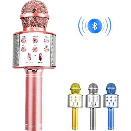 Bluetooth Wireless Microphone Handheld Karaoke Mic USB Mini Home KTV For Music Professiona Speaker Player Singing Recorder Mic
