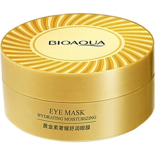 BIOAQUA 60pcs Gold Collagen Eye Mask Anti Sleep Crystal Dark Circles Eye Eye Moisturizing Mask Patch Eye Care Remover T8G0