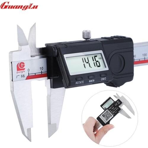 Digital Caliper 0-150mm 6'' Left-handed Vernier Caliper Metric/Inch Stainless Steel Electronic Micrometer Measuring Instrument