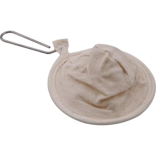 Milk Tea Filter Bag With Handle Coffee Cotton Cloth Strainer Tea Infusers For Loose Bubble Tea Mesh Strainer Colander
