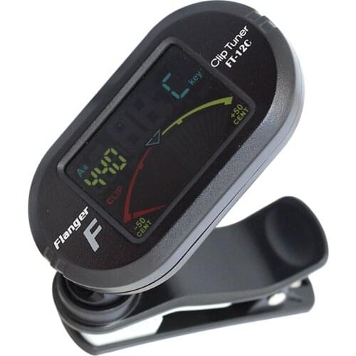 Flanger Color Screen Guitar Tuner Digital Tuner With Clip On Design For Guitar FT-12C