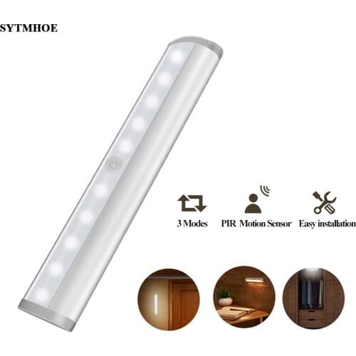 Led Closet Light Motion Sensor Pir Under Bed Light Sensor Battery Sensitive Removable Led Under Cabinet Light Sytmhoe