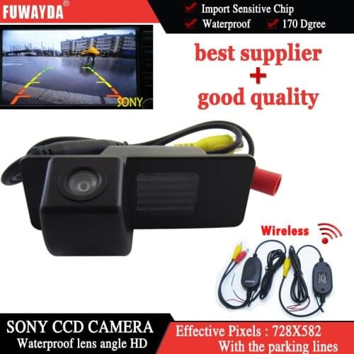 FUWAYDA Wireless SONY CCD Chip Car RearView Reverse CAMERA for Chevrolet Aveo Trailblazer Opel Mokka Cadillas SRX CTS WATERPROOF