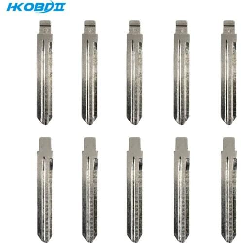 HKOBDII 10/50/100PCS Uncut HY1516 for Hyundai #50 NO.50 Blade 50 2-in-1 LiShi Car Key Blade with Scale With Marks