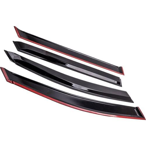 Smoke Acrylic Window Visor Sun Rain Guard Vent Shade for Honda Odyssey 2005-2007 Slim Style Window Visors
