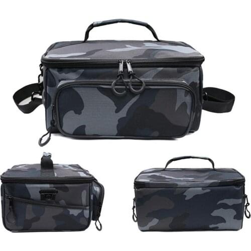 Multifunctional Fishing Bag 600D Oxford Cloth+PVC Fishing Reel Bait Storage Box Portable Large-capacity Camping Storage Bag