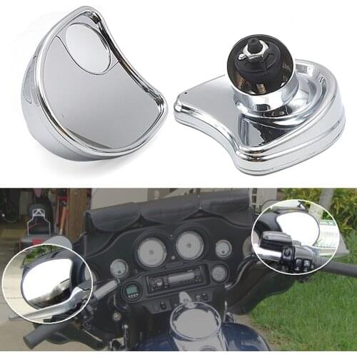 Motorcycle Rearview Black Blind Spot Fairing Mount Mirrors For Harley 14-Later Touring Street Electra Glide Trike Models FLHX